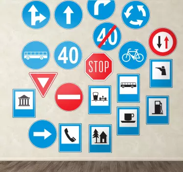 Silniční nálepky nálepky na silnici - TenStickers