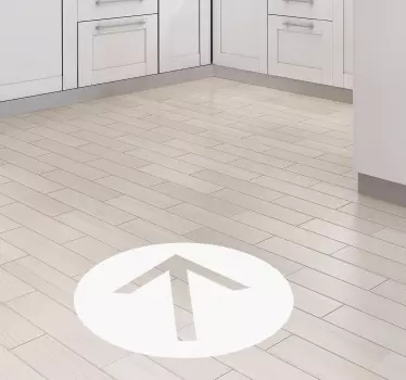 šipka bod podlahové nálepky floorsticker - TenStickers