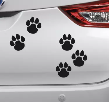 Zvířecí tlapka samolepka na auto - TenStickers
