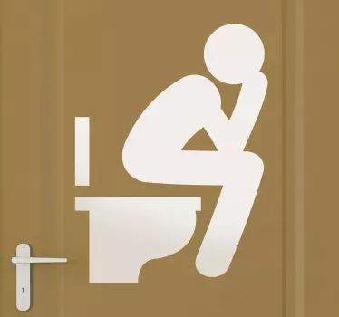 Toaletní ikona samolepka - TenStickers