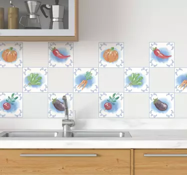 Přenos dlaždic z čerstvé zeleniny - TenStickers