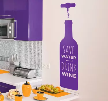 Uložit víno nápoj nápoj víno wall - TenStickers