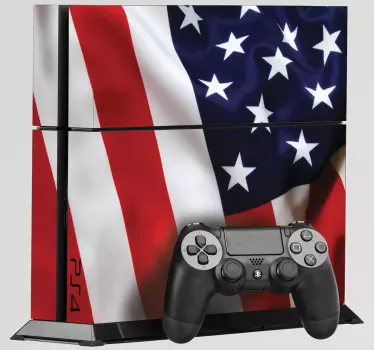 Usa vlajka ps4 kůže - TenStickers