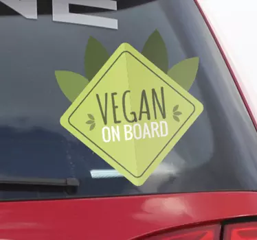 Vegan na desce vinyl - TenStickers