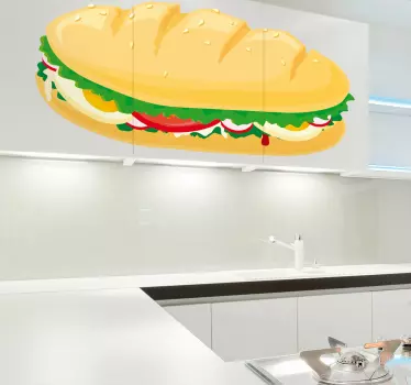 Veggie sandwich samolepka - TenStickers