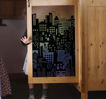 Vícebarevný skříň nábytek nálepky - TenStickers