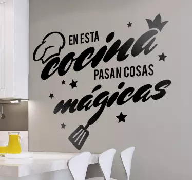 Vinilos para cocinas cosas mágicas kuchyňská samolepka - TenStickers