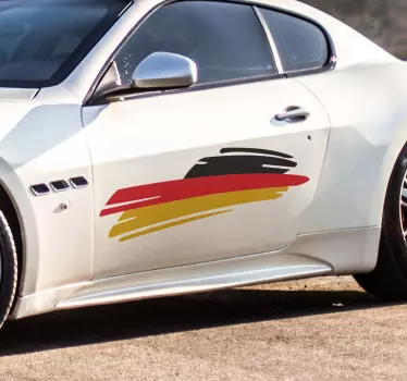 Vlajka německo samolepka na auto - TenStickers