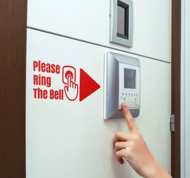 Vstup prosím Nálepka znamení - TenStickers
