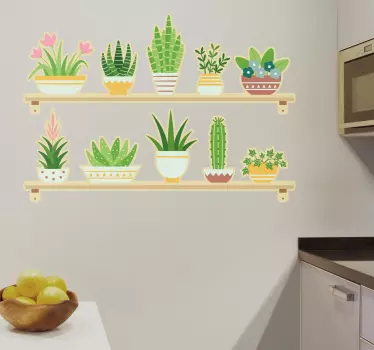 Kuchyňská samolepka s květinovými motivy - TenStickers