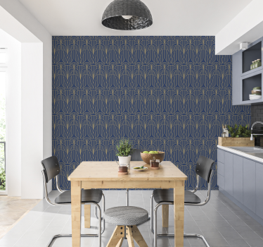 Vzor Art Deco se zlatými detaily Vytisknout nálepka - TenStickers