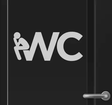Wc nálepka pro koupelnu - TenStickers