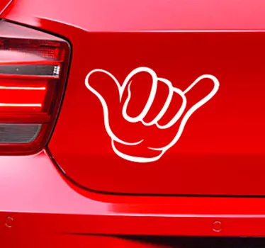 Zábavná ruka jednobarevná nálepka na auto - TenStickers