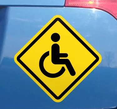 Zdravotně postižené auto obtisk - TenStickers