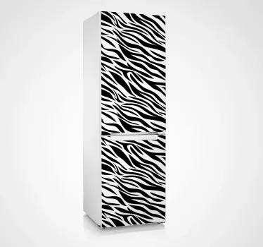 Zebra samolepka chladničky - TenStickers