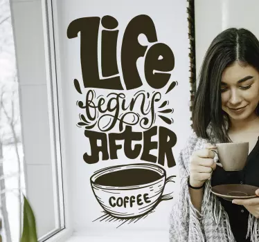 život začíná po samolepce na zeď - TenStickers