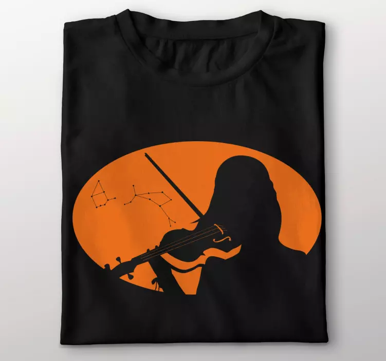 Inspirované tričko s vlastní siluetou houslisty - TenStickers