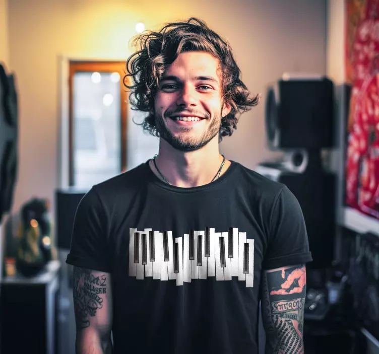 Klávesnice klavíru Tričko - TenStickers