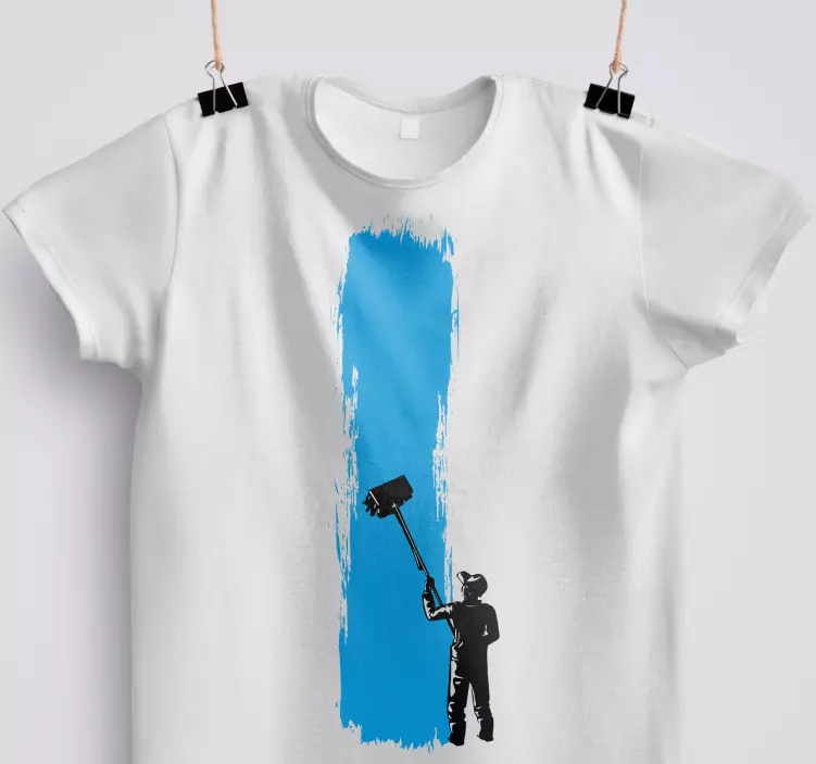 Malba v procesu "současný styl" košile - TenStickers