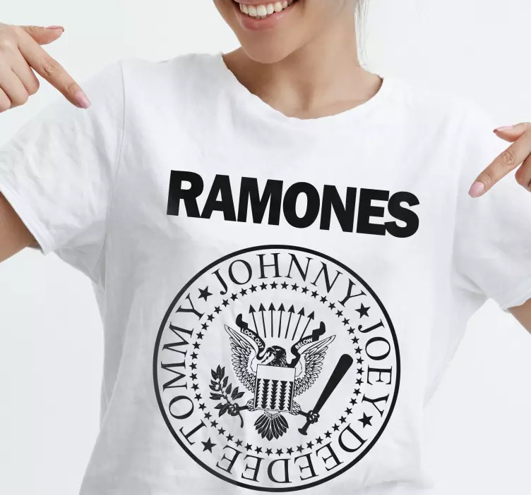 Vlastní tričko s logem ramones - TenStickers