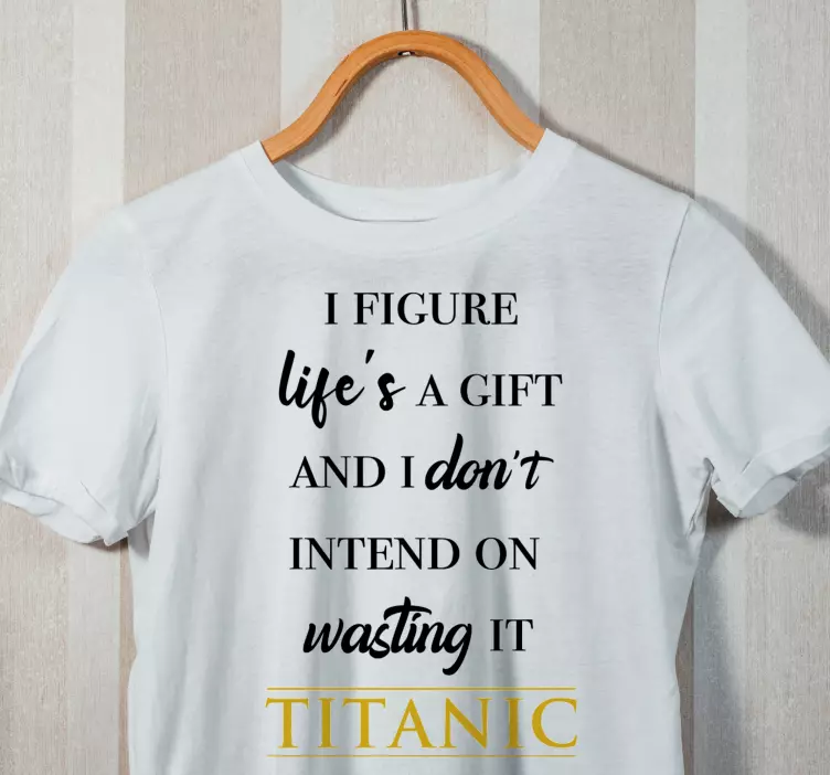 Tričko s motivačním motivem citátu na míru - TenStickers