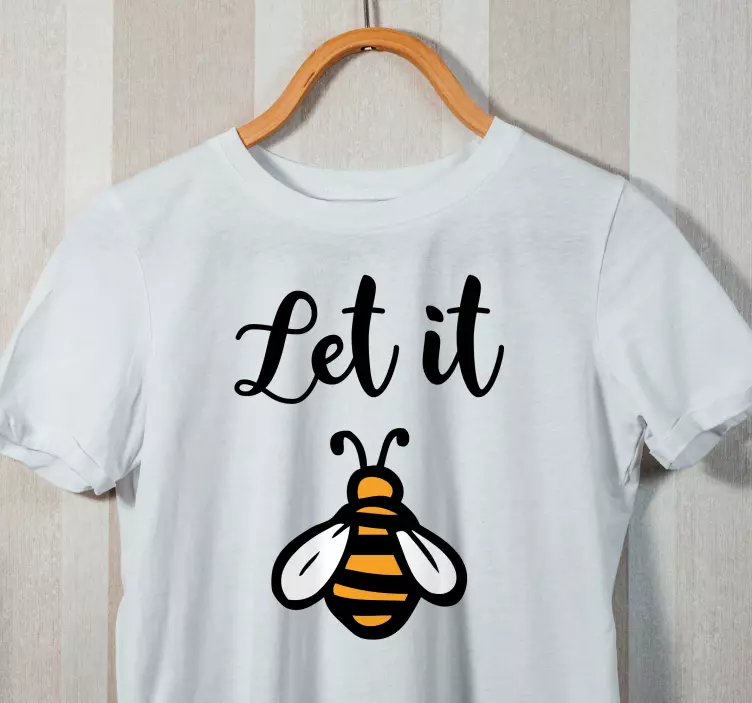 Tričko "let it bee" slovní hříčka - TenStickers