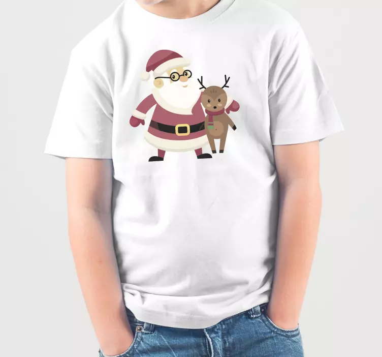 Veselý santa claus Vánoční tričko - TenStickers