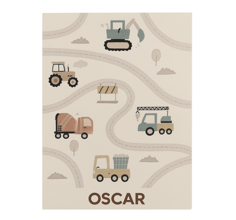 Zakázková béžová konstrukce Ostatní Vinylový koberec - TenStickers