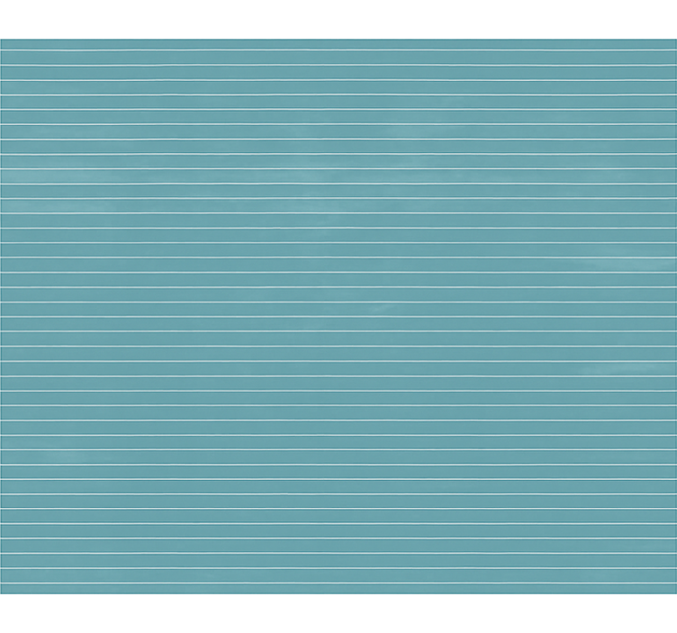 Design s vodorovnými pruhy Modrý vinylový koberec - TenStickers