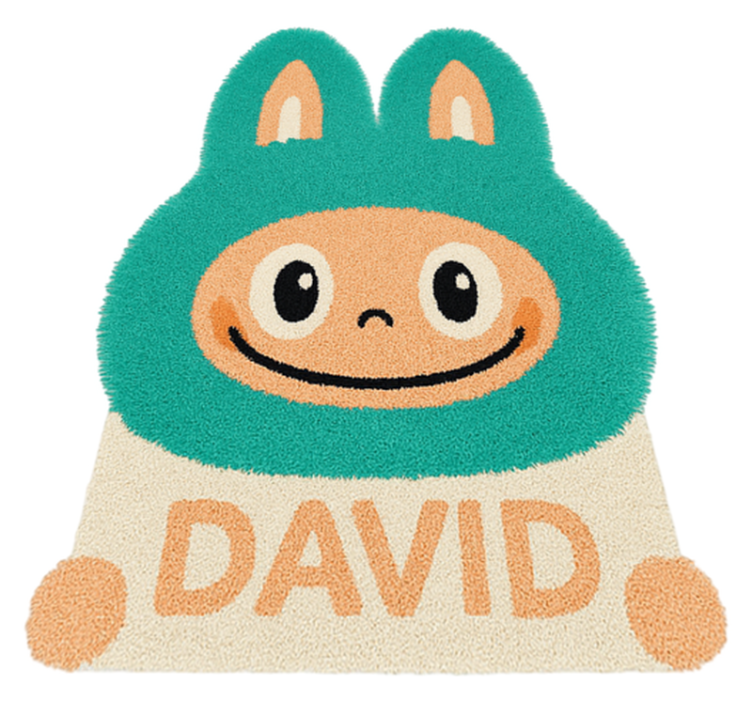 Tyrkysové labubu na zakázku Ostatní Vinylový koberec - TenStickers