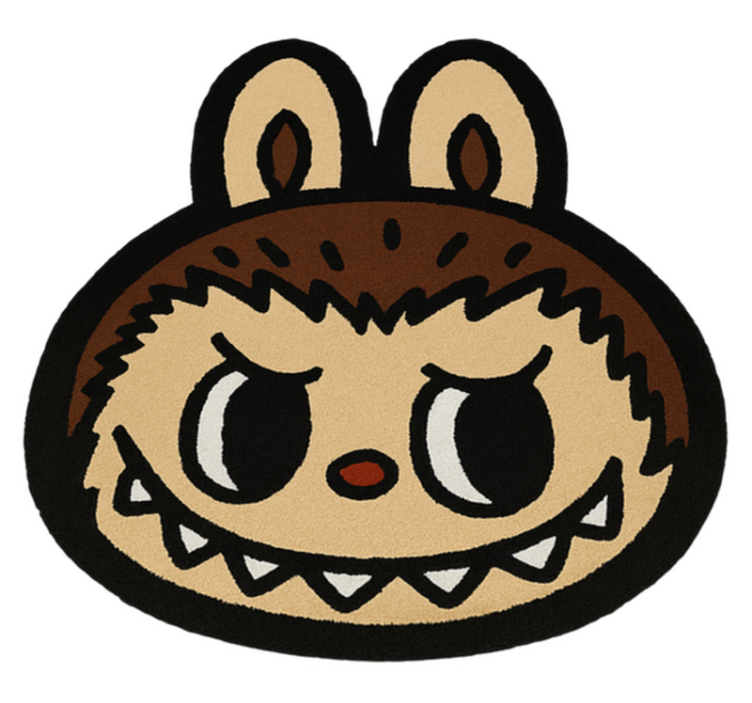 Klasická hnědá labubu Ostatní Vinylový koberec - TenStickers