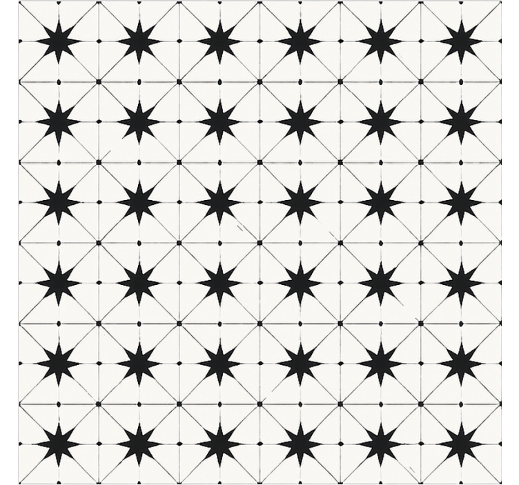 Enkaustický hvězdný vzor Vinylový koberec v jídelně - TenStickers