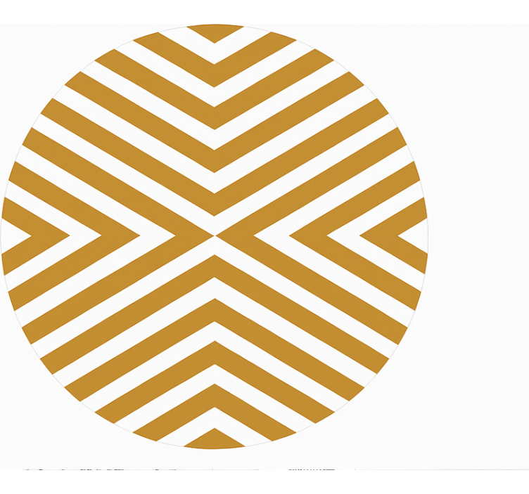 Hořčicový šípový vzor Vinylový koberec v jídelně - TenStickers