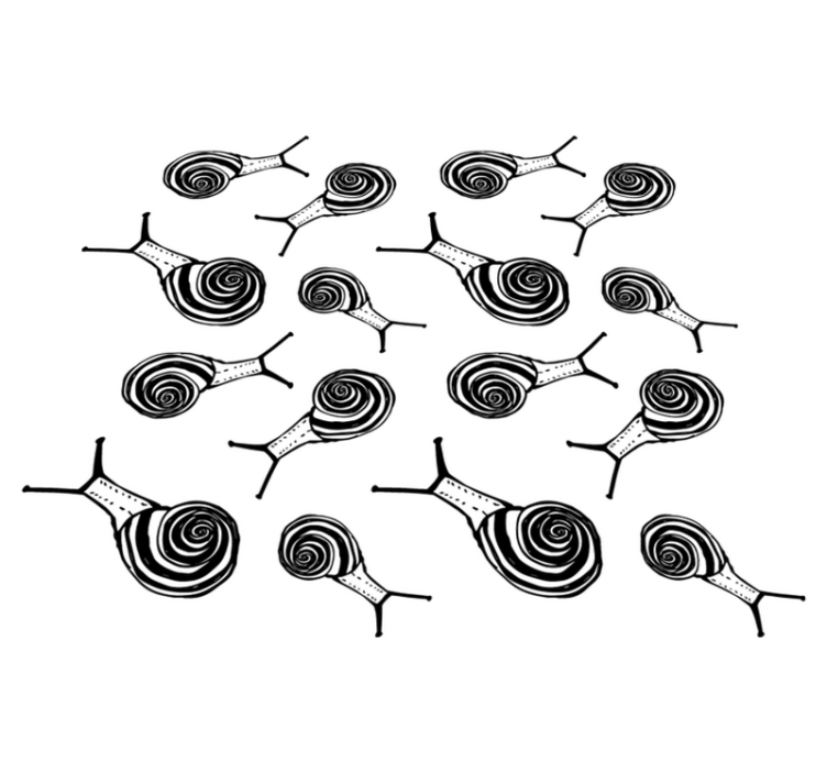 Zvířecí vinylový koberec balíček šneků - TenStickers