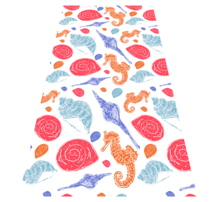 Zvířecí vinylový koberec podmořské dlaždice - TenStickers