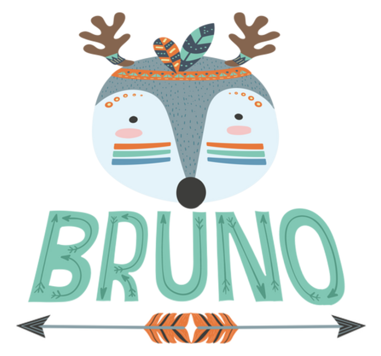 Zvířecí vinylový koberec se jménem nordic jelen - TenStickers