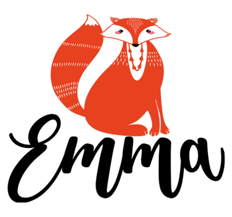 Zvířecí vinylový koberec s roztomilou liškou - TenStickers