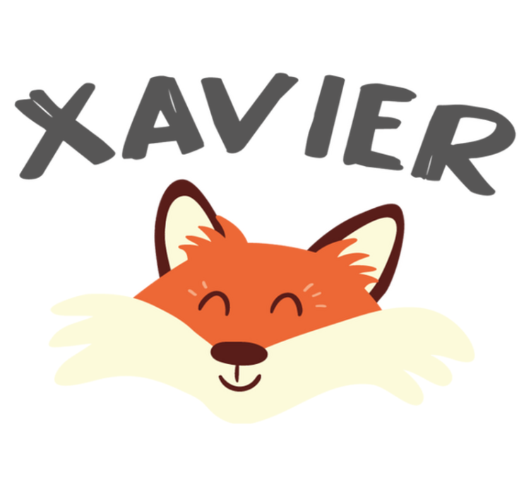 Zvířecí vinylový koberec hravá liščí hlava - TenStickers