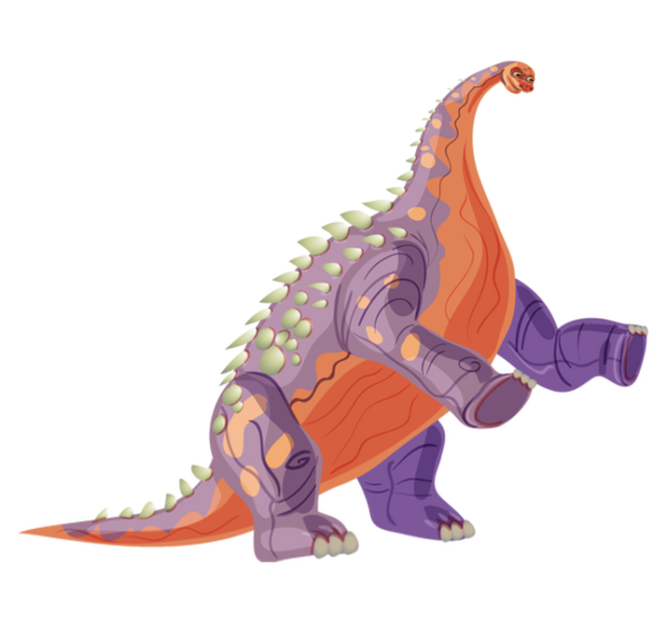 Zvířecí vinylový koberec barevný dinosaurus - TenStickers