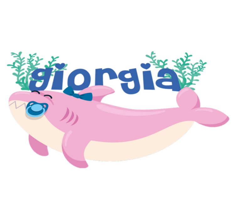 Zvířecí vinylový koberec Šťastný žralok - TenStickers