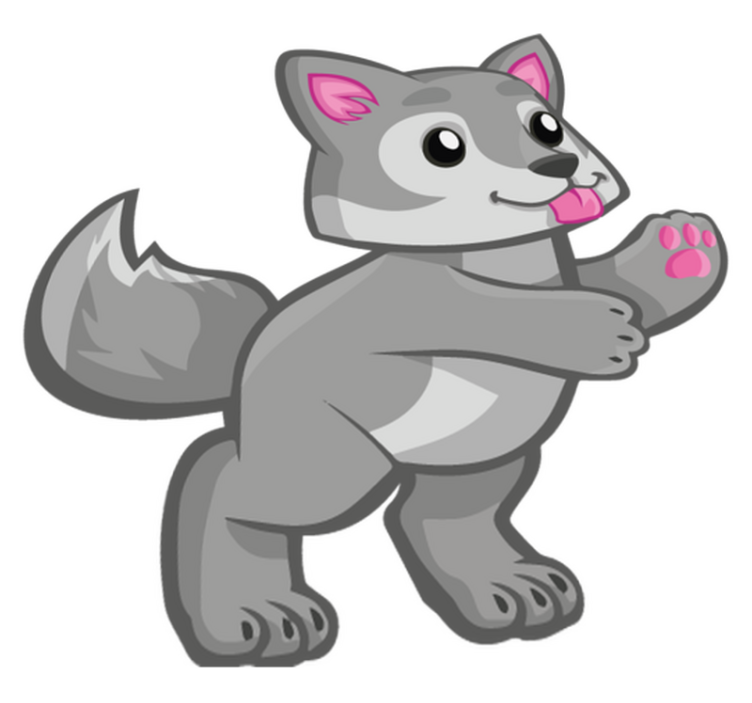 Zvířecí vinylový koberec s hravým štěnětem - TenStickers