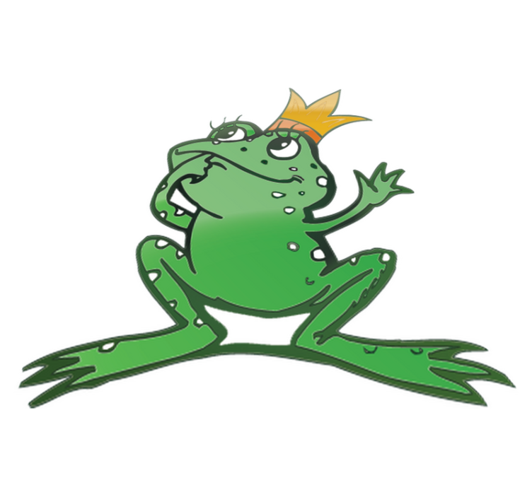 Zvířecí vinylový koberec královna žab - TenStickers