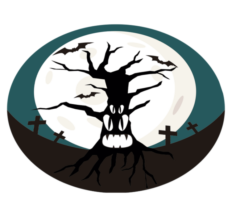 Vinylový koberec předvečer všech svatých děsivý halloween - TenStickers