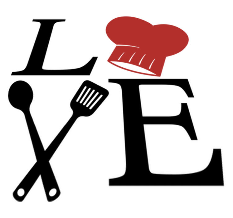 Kuchyňský vinylový koberec láska k vaření - TenStickers