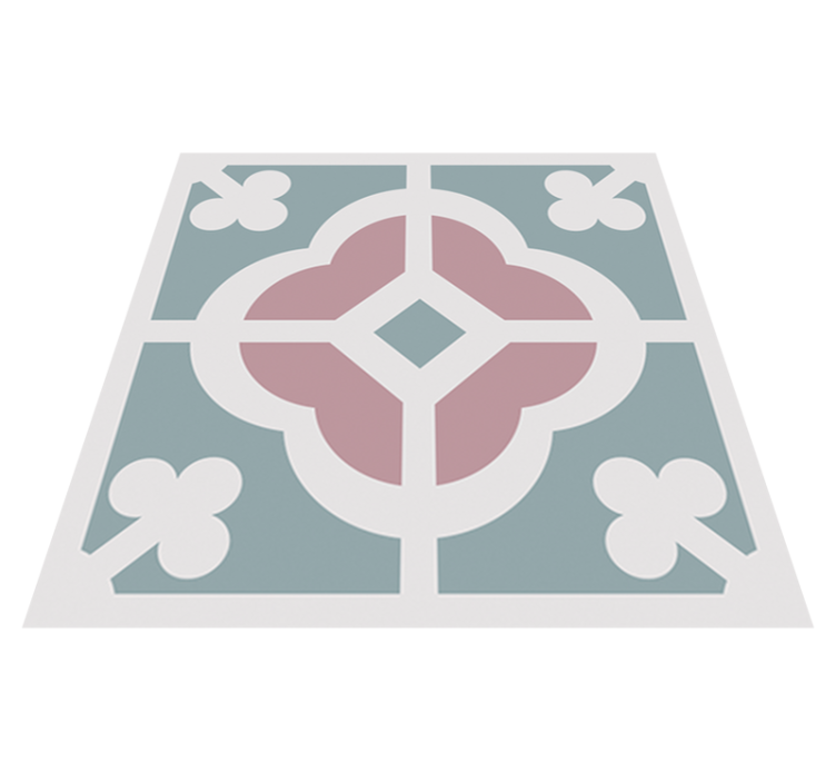 Kuchyňský vinylový koberec květinové hydraulické dlaždice - TenStickers