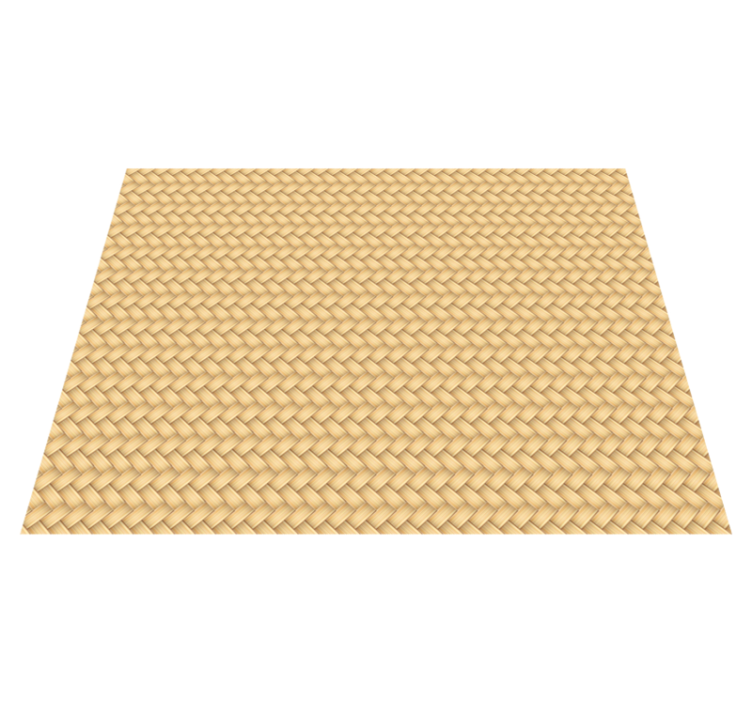 Vinylový koberec v jídelně z proutí - TenStickers