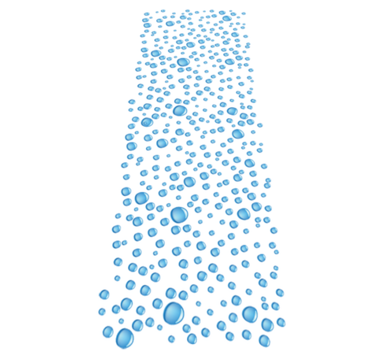 Koupelnový vinylový koberec kapky vody - TenStickers