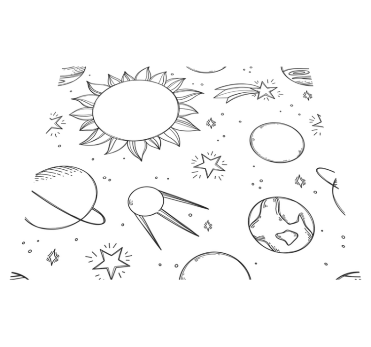 Vinylový koberec s hvězdami pro děti - TenStickers