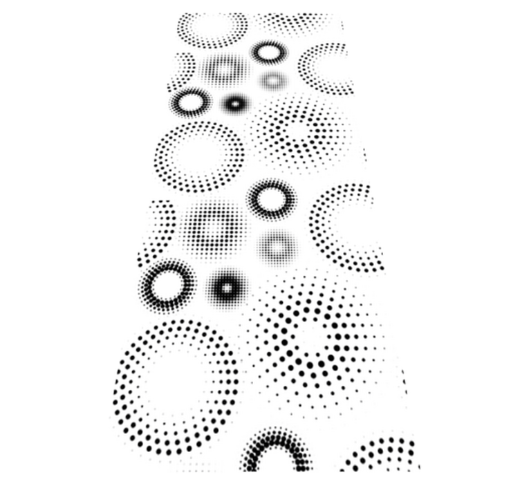 Geometrický vinylový koberec bezproblémové puntíky - TenStickers