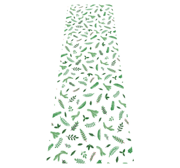 Vinylový koberec vánoce listové vzory dekorace - TenStickers